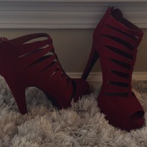 Red guess heels
